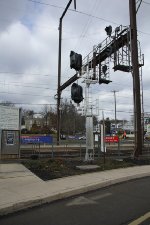 New CSX Eastbound signals at Langhorne station.